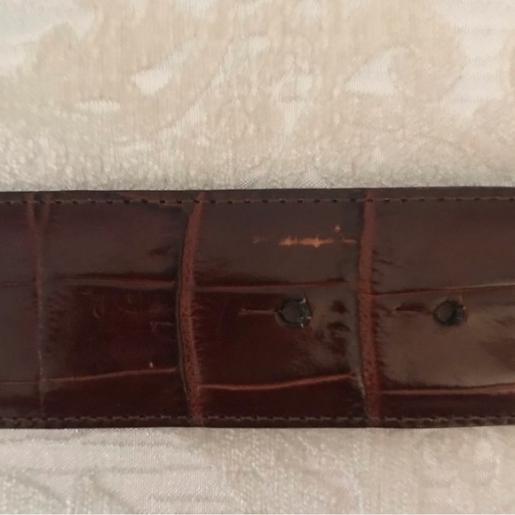 Brighton Brown Croc Leather. Circa 1995 Gently Used - Picture 6 of 7